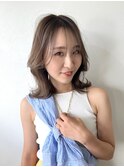▼くびれレイヤーハイトーンベージュカラー
