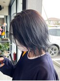 ブルーグレーのレイヤーロブ