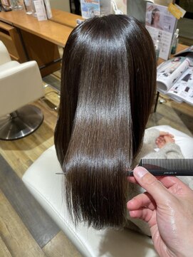 サラビューティーサイト 志免店(SARA Beauty Sight) 40代髪質改善ケアカラー/セミロング☆山之内