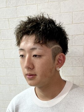 アクトスタイリッシュヘアー 知立(Act stylish hair) メンズハイライトツイストパーマアップバング