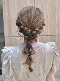 結婚式お呼ばれヘアセット/ツヤ/ヘアセット/ヘアアレンジ/2024