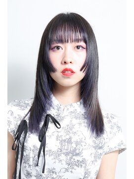 トップシェイプ(TOP SHAPE) 黒髪ウルフカット姫カットロングウルフレイヤーカット