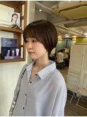 大人可愛い小顔マッシュショート/ベージュカラー/吉祥寺