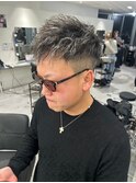 波巻きツイストスパイラルパーマ/フェザーパーマ/眉毛/メンズ