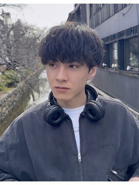 メンズカット リア(Men’s cut riah) 波巻きスパイラルパーマメンズマッシュパーマツイストパーマ