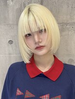 ワンズミラー 原宿(ONE'S MIRROR) ハイトーンボブ／ボブ／ブロンド／抜きっぱなし