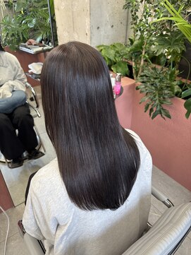 キャラハーフ 池袋東口店(KYARA HALF) 【RUI】艶感/ダークブラウン/髪質改善