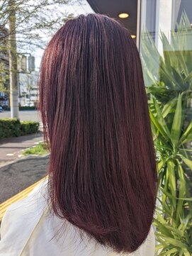 ロエネ(LOENE) ［佐々木］ブリーチなし！！チェリーピンク