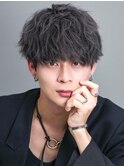 程よく動くマッシュパーマ
