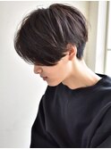 メンズ /ブルーブラック/フェザーパーマ/ ニュアンスパーマ/