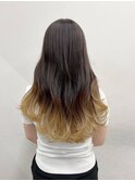 抜きっぱなしグラデーションカラー