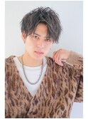 【Gallica】ツイストスパイラル/無造作七三メンズ束感ショート