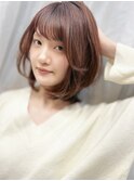 やわらかく揺れる前髪×軽やかレイヤーボブ