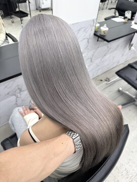 エゴル ナゴヤサカエ(ENGOL NAGOYA SAKAE) 新美蓮/グレージュ/シルバー/アッシュ/グレー/ブリーチ