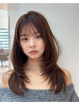 ライズ ネックス ザ サロン 渋谷(LIZE nex the salon)&nbsp;【小顔レイヤーカット　前髪あり　#9】#渋谷駅#韓国#髪質改善