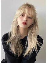 ミシェリー(misherry) 抜きっぱなしブロンド/ホワイトブロンド/金髪/ブロンドレイヤー