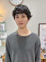 ヘアー アイス カンナ(HAIR ICI Canna) ツイストスパイラルパーマ束感ショートマッシュ縦落ちツイスパ