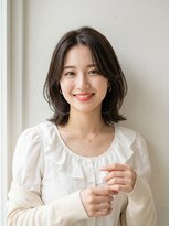 ヘアーリゾートレガロ 八尾店(Hair Resort regalo) アンブレラカラーミディアムヘアショートカットセミロング50代