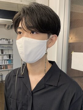 バイフィフス 原宿/表参道(by fifth) ◇センターパート ニュアンスパーマ 黒髪 ツーブロック