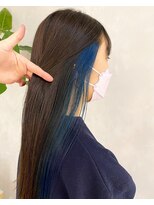 フォト 新宿(foto) インナーカラー/イヤリングカラー/ブルー/新宿【Ami】