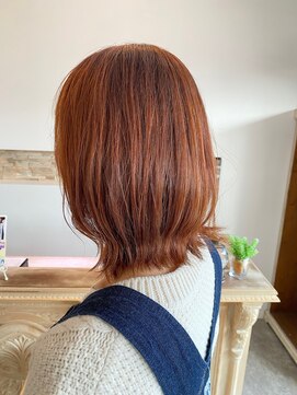 インク ヘアデザイン(incc hair design) オレンジカラー♪