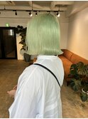 今流行りのグリーンカラー!クリーミーで可愛い!_white green_