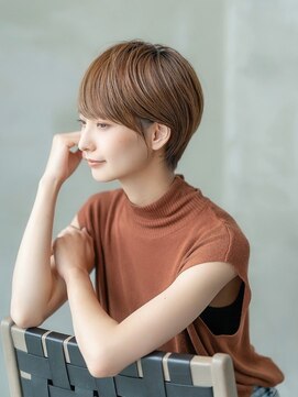 エースハバナ 渋谷(1 HAVANA) ハンサムショート/フォギーベージュ/イルミナ/透明感カラー