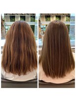 ロロネー 森ノ宮キューズモール(Lolonois)&nbsp;髪質改善 酸性ストレート オリーブベージュ ベージュカラー