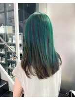 シェリ ヘアデザイン(CHERIE hair design)&nbsp;アウターカラーグリーン×ブラック☆