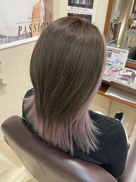 パッション 石巻蛇田店(PASSION) インナーカラー・パープルベージュ