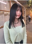 顔周り姫カット
