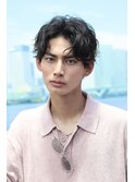 波巻きパーママッシュ【前下がりアップバング】センターパート