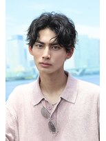 リップス 表参道店(LIPPS)&nbsp;波巻きパーママッシュ【前下がりアップバング】センターパート