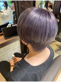 デザインカットショートペールバイオレット