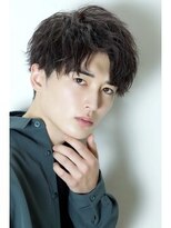 リップス レイ ギンザ(LIPPS Ray GINZA)&nbsp;無造作スパイラルパーマ　ハーフアップバングショート