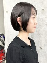 モリオ(morio)&nbsp;＊コンパクトボブグラデーションボブシースルー黒髪ボブOL30代2