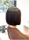 切りっぱなしボブカット