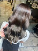 赤み解消！透明感カラー＋艶トリートメント