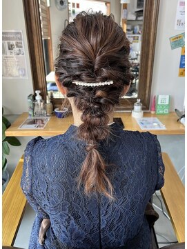 ラックセカンドスペース(LUCK 2nd SPACE) 【お呼ばれヘアセット】きちっと編み下ろしスタイル　畑瀬彩華