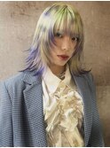レイヤーカット/ウルフカット/くびれヘア/夏のヘアアレンジ