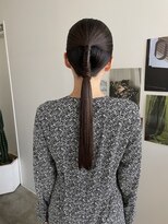 エイチ(811)&nbsp;ショートバレイヤージュマッシュウルフタッセルボブパーマ60代