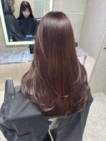 アンジェリカラボ 梅田店(ANGELICA LABO)&nbsp;韓国風くびれレイヤーカット×グレージュ×透明感ブラウン川又