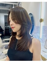 シェノン サントル(CHAINON CENTRE)&nbsp;梅田/黒髪/クラゲヘアー/オリーブグレー/小顔/ココアベージュ