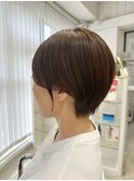 骨格補正の丸みショート×サイドバングで360°美シルエット♪