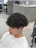 波巻きパーマ/メンズ波巻きスパイラルマッシュパーマ