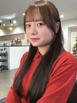ヴィヴカウンター(VIVE counter)&nbsp;ブラウンカラー,ぱっつんシースルーバング