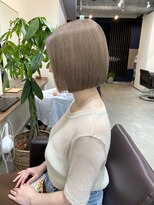 バランス 新宿(balance)&nbsp;ショートボブ×Wカラー（ロイヤルベージュ）　[新宿/髪質改善]