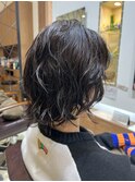 くしゃっとパーマ