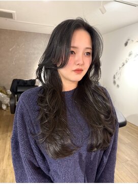 エトワ 中央店(etoi) 大分韓国かき上げレイヤーカット大人レイヤー顔まわりレイヤー