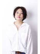 ラウンジ モリオ イケブクロ(Lounge MORIO Ikebukuro) 【morio池袋】黒髪センターパートショートボブ